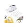 7-Gear Electric Hand Mixer, Automatic Egg Beater &amp; Cream Whisk, Push Stirrer Blender for Baking