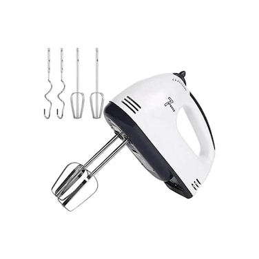 7-Gear Electric Hand Mixer, Automatic Egg Beater &amp; Cream Whisk, Push Stirrer Blender for Baking