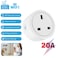UanTii Tuya Wifi Smart Plug 20A Wireless Socket Mini Wifi Outlet Timing Schedule Function Smart Life App Remote Control Works with Amazon Alexa Google Home Siri Samsung Smart Things (1 Pcs)
