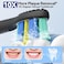 SEAGO Electric Toothbrush with 10 Brush Heads,Travel with Travel Case and Holder,Smart Timer for Adults,SG-2316(Black)
