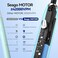 SEAGO Electric Toothbrush with 10 Brush Heads,Travel with Travel Case and Holder,Smart Timer for Adults,SG-2316(Black)
