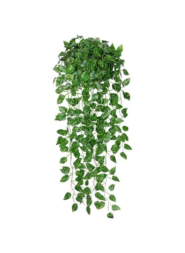 WEKOTEE 12 Piece 2.2M Artificial Ivy Green Rattan, Fake Vines Hanging Plants Backdrop for Room Bedroom Wall Decor, Green Leaves for Jungle Theme Party Wedding Decoration (174-03)