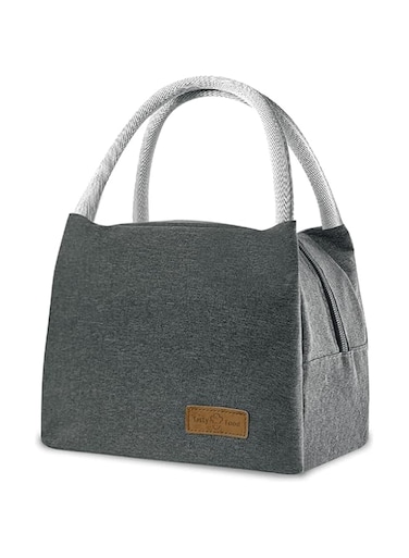 BenQuand Insulated Lunch Bag for Women Men Kids/Portable Picnic Ice Pack Thermal Pack/Lunch Bag (Gray A)
