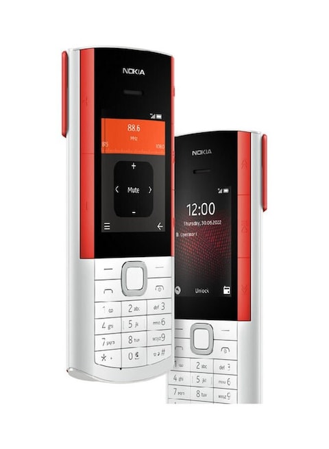 5710 XA Dual SIM White/Red 48MB RAM 128MB 4G -Middle East Version