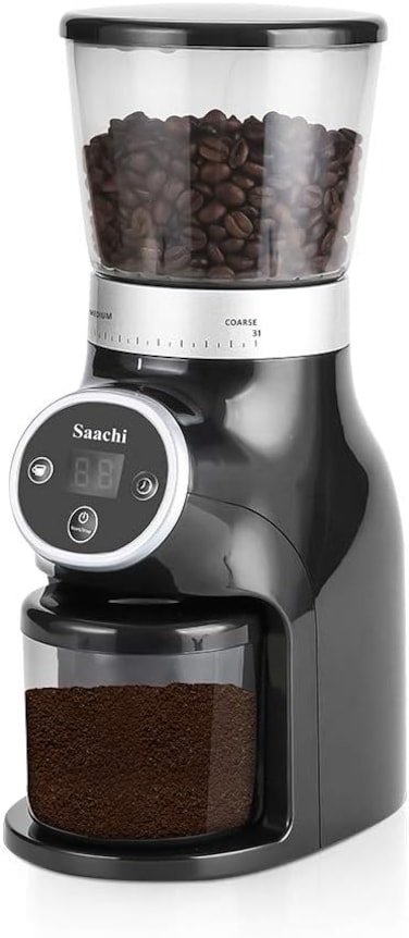 Saachi Coffee/Herbs/Spices Grinder,NL-CG-4966, Black