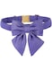 M MACA BATES Dog Collar with Bow Bowtie for Dogs Solid Colors Sailor Bow Tie Adjustable Breakaway Purple Collars Accessories Birthday Gift for Small Medium Large XL Puppy with Golden Metal Buckle