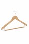 Wooden Hangers Pack of 10 Premium Solid Wood Suit &amp; Coat Hangers, Non-Slip Smooth Finish Clothes Hangers for Dresses &amp; Suits