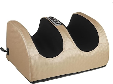 Sandoir Foot Massager Machine with Air Compression &amp; Heat &ndash; Deep Shiatsu Kneading, Rolling &amp; Scraping Massage for Pain Relief, Plantar Fasciitis, and Improved Blood Circulation
