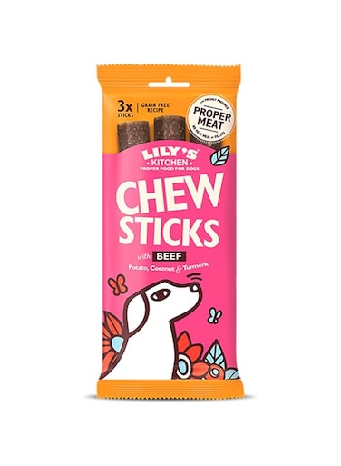 LILY'S KITCHEN Dog Chew Sticks w/ Beef Treats (120g)