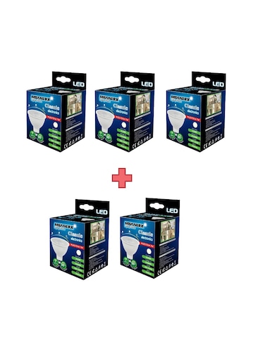 Milanlux Led Bulb, Non-Dimmable , 560 Lumen, Warm White (3000), 7W = 45W, MR16, GU5.3 Base