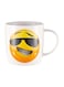 Print Printed Ceramic Mug White/Yellow/Black