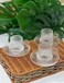Glass Tea Cups with Saucers - 6 set - 180ml - Espresso Coffee, Turkish Tea Glass Set, Crystal Clear Classic Design &ndash; Glass Mug Set