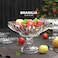 Glass Fruit Bowl - 30cm - Decorative Fruit Bowl for Table Countertop, Fruit and Vegetable Holder, Counter, Pedestal Bowl For Table Countertop, For Home Decoration