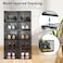 10 Pack Shoe Organizer Boxes, Black Plastic Stackable Shoe Storage Bins For Closet, Space Saving Shoe Holder Sneaker Display Case for Medium Size Shoes (Black)