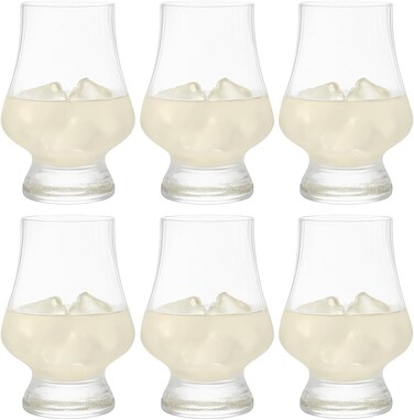 Drinking Glasses Set of 6/250ml, Clear Cocktail Glasses, Elegant and Durable Tall Bar Glassware Sets, Crystal Clear, Elegant Long drink Glasses for Cocktails