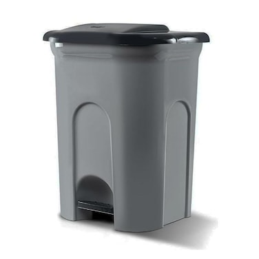 سلة مهملات بدواسة سعة 50 لترًا - تصميم أنيق، سلة مهملات للمكتب، سلة مهملات للمطبخ، غرفة المعيشة، الحمام، المطعم، سلة مهملات الفندق