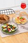 Fruit Bowl, Handmade Large Size Glass Salad Fruit Cookie Pasta Presentation Bowl Transparent 23cm - Large Decorative Fruit Tray for Table Countertop