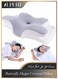 Butterfly Shape Cervical Pillow for Shoulder and Neck Pain Relief, Memory Foam Neck Pillow, Ergonomic Orthopedic Neck Support Pillow for Side Back Stomach Sleeping with Washable Cover (Grey)
