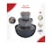 3-Tier Indoor Tabletop Water Fountain with LED Light &amp; Silent Pump - Zen Home Decor

