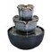 3-Tier Indoor Tabletop Water Fountain with LED Light &amp; Silent Pump - Zen Home Decor

