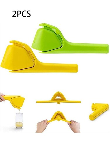 Manual Lemon Juicer Fluicer- Easy-To-Use Handheld Citrus Squeezer- Ideal for Maximizing Juice Extraction from Fruits