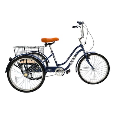 Mogoo Hauler 6 Speed Adult Tricycle - 24 inch - Blue