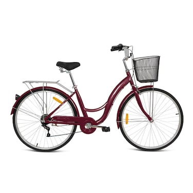 Mogoo - Brooklyn 24" 6 Speed City Bike - Red