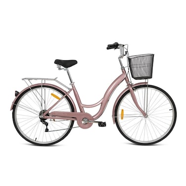 Mogoo - Brooklyn 24" 6 Speed City Bike - Rose Gold