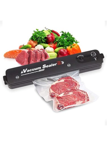 ALMEKAQUZ Vacuum Sealer Machine Come With 10 PCS Seal Bags,600g Ultra-Light Black Household Auto Vacuum Sealing Machine,For Food Preservation And Food Storage,Easy To Operate