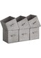 Storage Cubes, 11-Inch Non-Woven Fabric Bins with Double Handles, Set of 6, Closet Organizers for Shelves, Foldable, for Clothes, Taupe