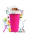 TAPIT Slushie Maker Cup Magic Quick Frozen Smoothies Cup,Portable Silica Freeze Mug Ice Cream Maker with Dome Lids (400ml red)