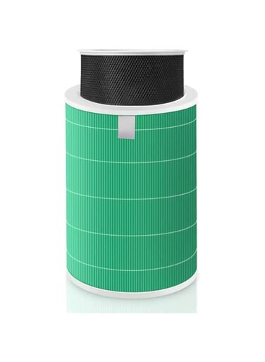 AoMige W/Chip Antibacterial Version Replacement Filter Compatible Xiaomi Mi 2S/3/3C/2H/Pro/3H Air Purifier, Pm2.5 Formaldehyde Removal, 3-in-1 H13 True HEPA Filter and Activated Carbon (Green)