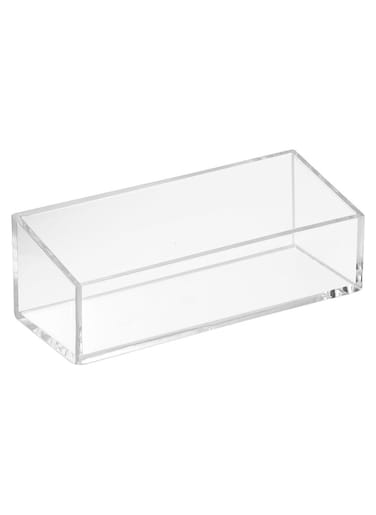 Acrylic Drawer Organizer, Storage Container for Kitchen Gadgets, Corks, Sticky-Notes, Clips in Pantry, Cabinets, Countertops,6x2.4x2in - Clear