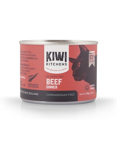 Kiwi Kitchens Grass Fed Beef Dinner Canned Wet Cat Food 170G