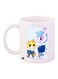 Cartoon Printed Coffee Mug White/Blue/Yellow