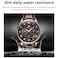 OLEVS 2893 Men Multifunctional Business Quartz Watch &ndash; Brown+Black