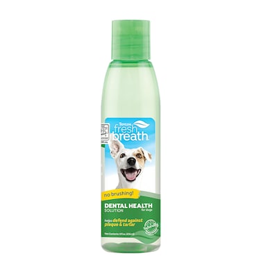 TropiClean Fresh Breath Dental Health Solution for Dogs, 8oz