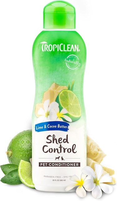 TropiClean Lime &amp; Cocoa Butter Shed Control Conditioner for Pets, 20oz