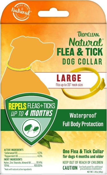 Tropiclean Natural Flea And Tick Collar For Large Dogs - 40g