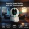Aqara 2K Indoor Security Camera E1, Pan &amp; Tilt, HomeKit Secure Video Indoor Camera, Two-Way Audio, Night Vision, Person Tracking, Wi-Fi 6, Plug-in Cam Supports HomeKit