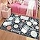 7mm 950g ultra crystal velvet 3D printed carpet 80*120 CM