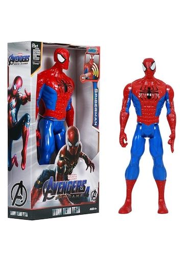 Spider-Man Action Figure 30cm Marvel Avengers Toy &ndash; Titan Hero Tech Series Spiderman Toy   Large Articulated Super Hero Doll with Classic Red &amp; Blue Suit   Endgame Movie Collectible Model for Kids Boys &amp; Girls 3+