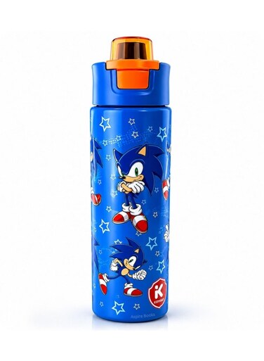 Books Sonic The Hedgehog Insulated Kids Water Bottle &acirc;&euro;&ldquo; 520ml, Leak-Proof, BPA-Free Flask for School, Sports &amp; Travel