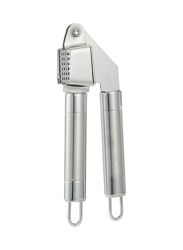 Stainless Steel Garlic Press Silver 19x6x3.2cm