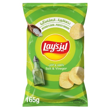 Lay&rsquo;s Salt and Vinegar Potato Chips 165g