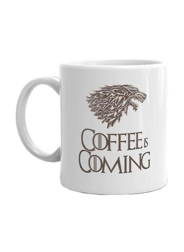 Print Game of Thrones Printed Mug White/Brown Standard