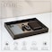 LEART Valet Tray for Men &amp; Women &ndash; Leather Tray Organizer   Bedside, Nightstand, Office Desk Organizer Tray   Catchall Tray (Grey)
