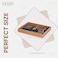 LEART Valet Tray for Men &amp; Women &ndash; Leather Tray Organizer   Bedside, Nightstand, Office Desk Organizer Tray   Catchall Tray (Grey)
