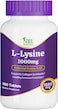 NBL Natural L-Lysine Supplement, 1000mg Essential Amino Acid, 100 Tablets