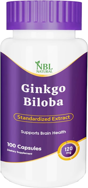 NBL Natural Ginkgo Biloba Capsules 120mg, 100 Capsules